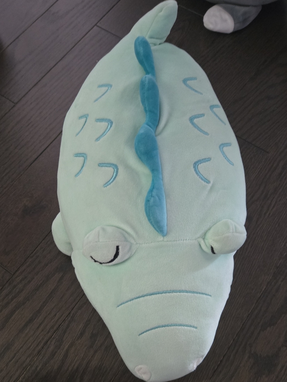 Kids Light Mint Green Crocodile Costume Plush Hood
